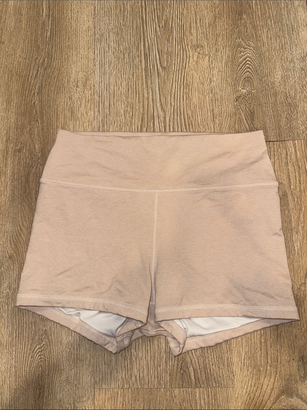 Fleo High-Waist Bike Shorts in Light Blush